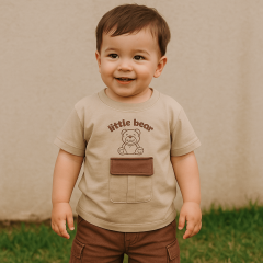 Cepli Erkek Çocuk T-shirt-Şort Takımı