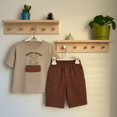 Cepli Erkek Çocuk T-shirt-Şort Takımı